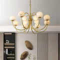 Alabaster Bloom Chandelier-Chandelier-Jecanoli