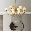 Alabaster Bloom Chandelier-Chandelier-Jecanoli