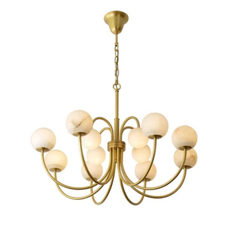 Alabaster Bloom Chandelier-Chandelier-Jecanoli