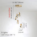 Eve Modern Crystal Chandelier for Staircase-Jecanoli