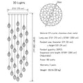 Eve Modern Crystal Chandelier for Staircase-Jecanoli