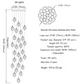 Eve Modern Crystal Chandelier for Staircase-Jecanoli