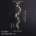 Eve Modern Crystal Chandelier for Staircase-Jecanoli