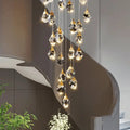 Eve Modern Crystal Chandelier for Staircase-Jecanoli