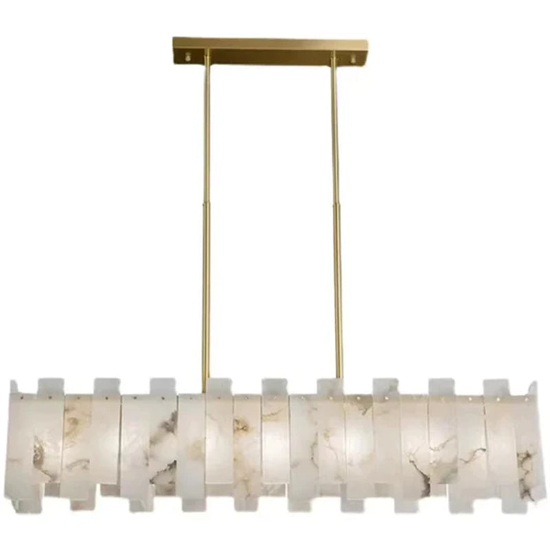 Modern Alabaster Linear Chandelier-chandeliers for dining room,chandeliers for stairways,chandeliers for foyer,chandeliers for bedrooms,chandeliers for kitchen,chandeliers for living room-Jecanoli