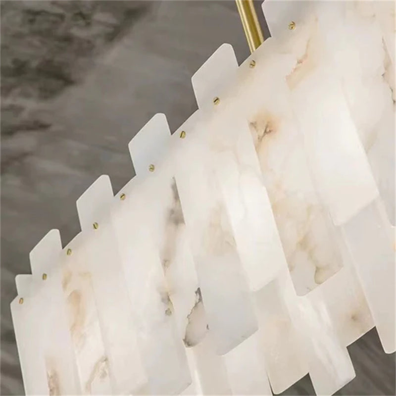 Modern Alabaster Linear Chandelier-chandeliers for dining room,chandeliers for stairways,chandeliers for foyer,chandeliers for bedrooms,chandeliers for kitchen,chandeliers for living room-Jecanoli