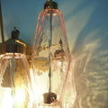 Murano Poliedri Pink Glass Wall Sconces-Wall Lamp-Jecanoli