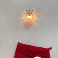 Murano Poliedri Pink Glass Wall Sconces-Wall Lamp-Jecanoli