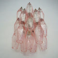 Murano Poliedri Pink Glass Wall Sconces-Wall Lamp-Jecanoli
