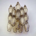 Murano Poliedri Smoked Glass Wall Sconces 9.8