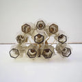 Murano Poliedri Smoked Glass Wall Sconces 9.8