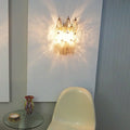 Murano Poliedri Smoked Glass Wall Sconces 9.8