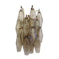 Murano Poliedri Smoked Glass Wall Sconces 9.8