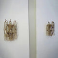 Murano Poliedri Smoked Glass Wall Sconces 9.8