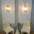Murano Poliedri Smoked Glass Wall Sconces 9.8
