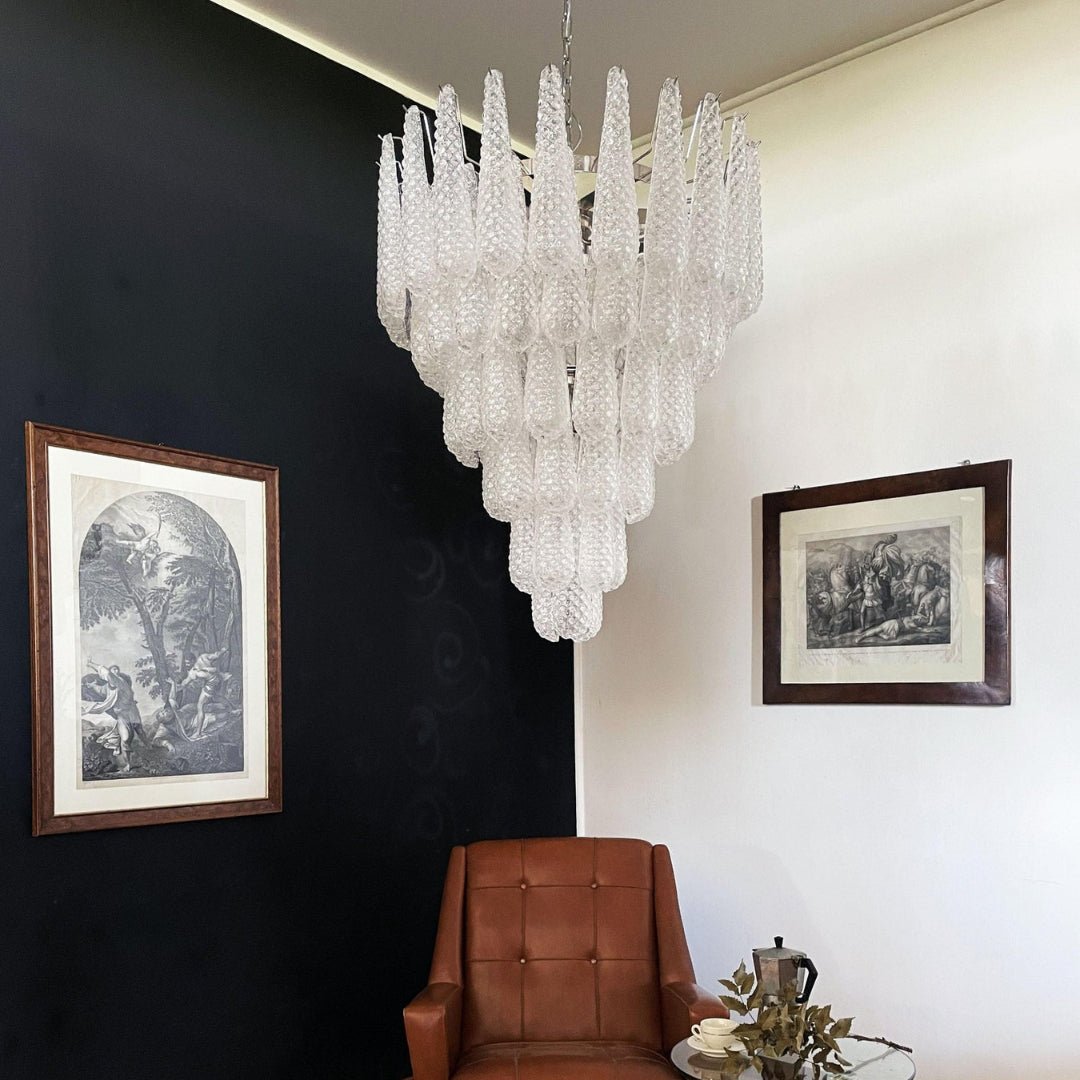 Exquisite Murano Glass Dewdrop Chandelier-Chandelier-Jecanoli