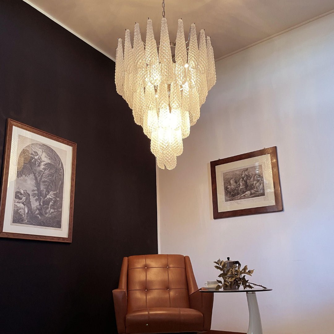 Exquisite Murano Glass Dewdrop Chandelier-Chandelier-Jecanoli