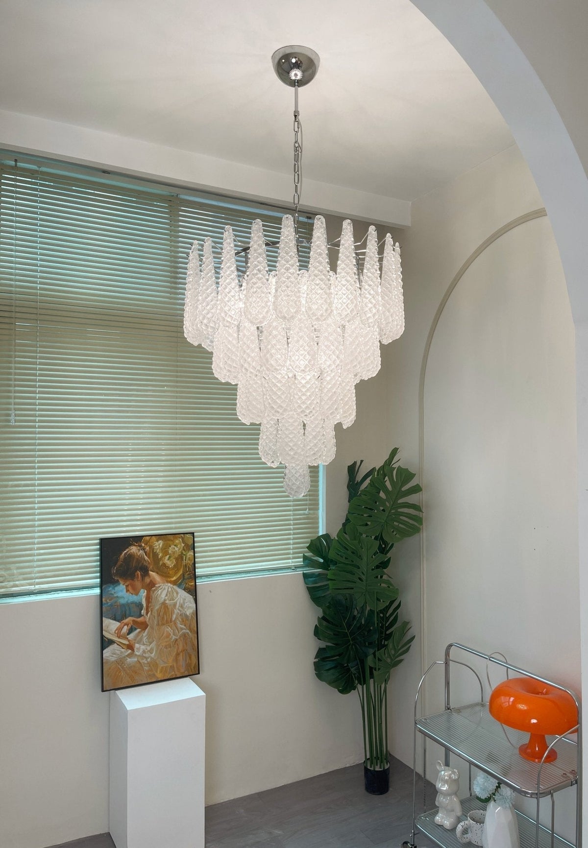 Exquisite Murano Glass Dewdrop Chandelier-Chandelier-Jecanoli