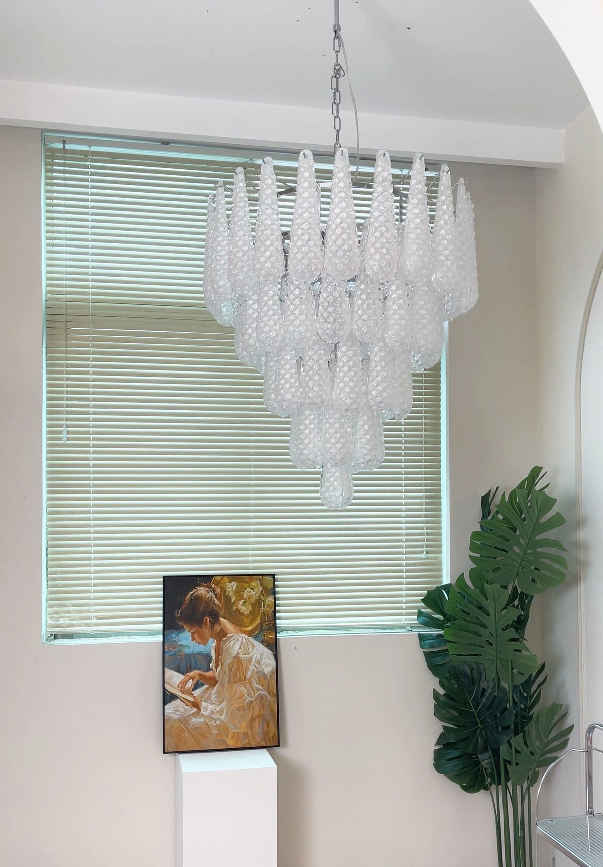 Exquisite Murano Glass Dewdrop Chandelier-Chandelier-Jecanoli