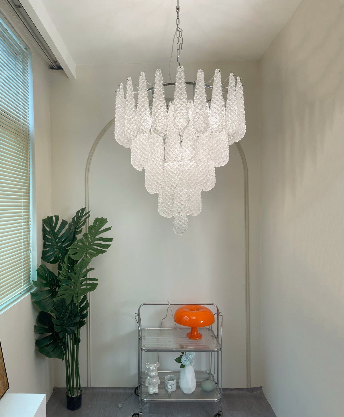 Exquisite Murano Glass Dewdrop Chandelier-Chandelier-Jecanoli