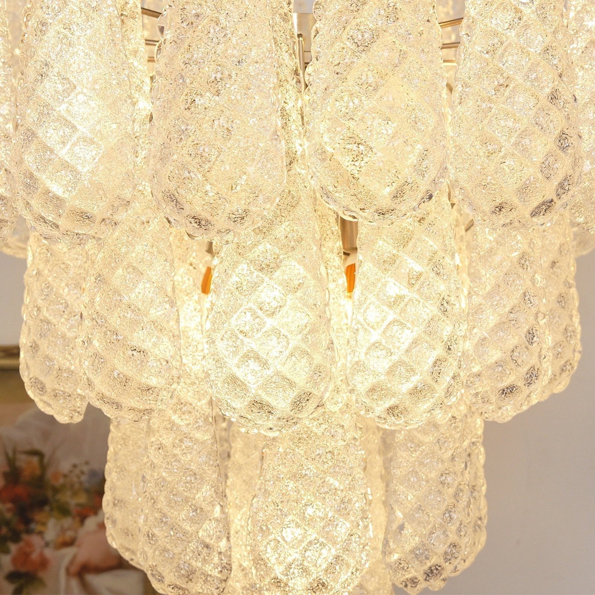 Exquisite Murano Glass Dewdrop Chandelier-Chandelier-Jecanoli