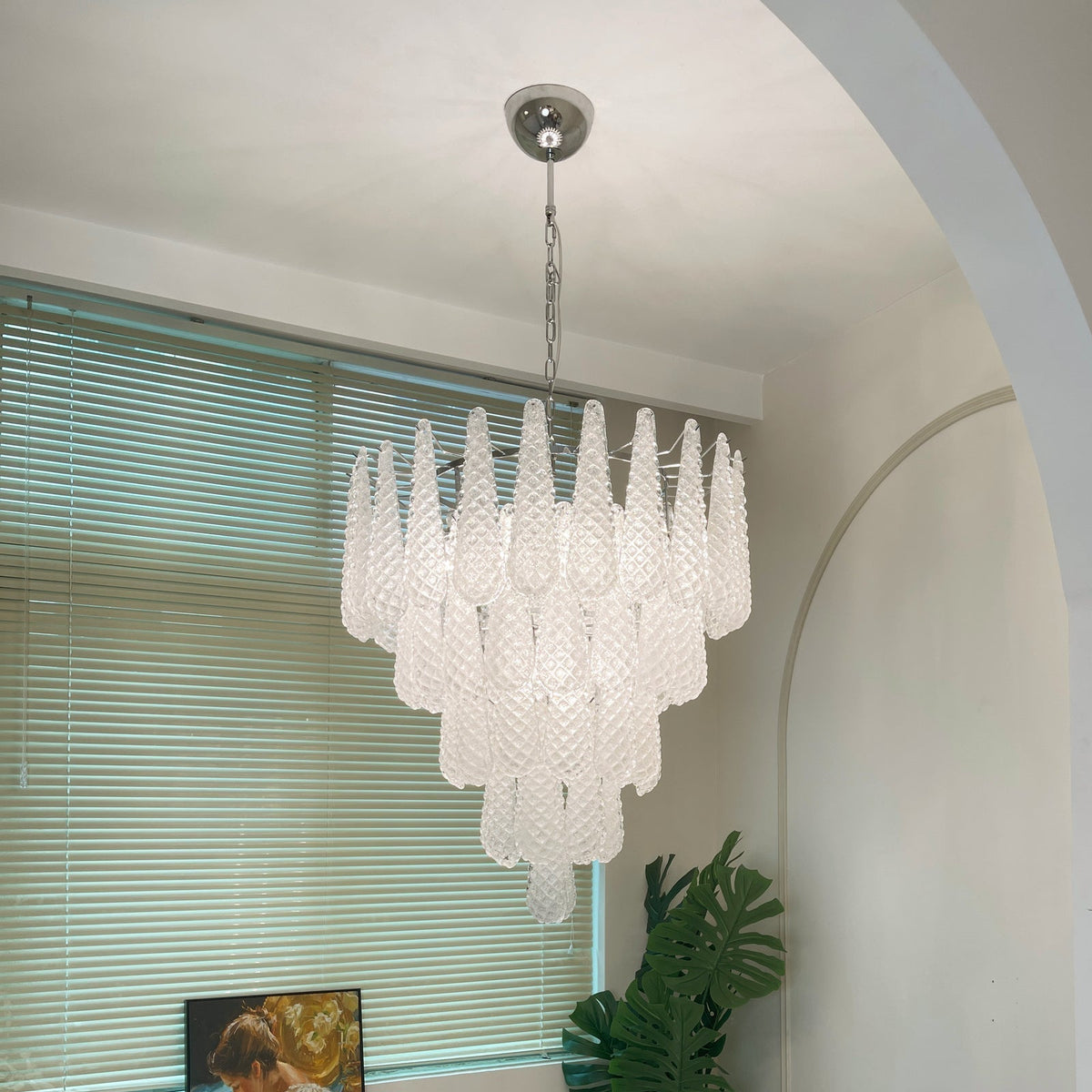 Exquisite Murano Glass Dewdrop Chandelier-Chandelier-Jecanoli