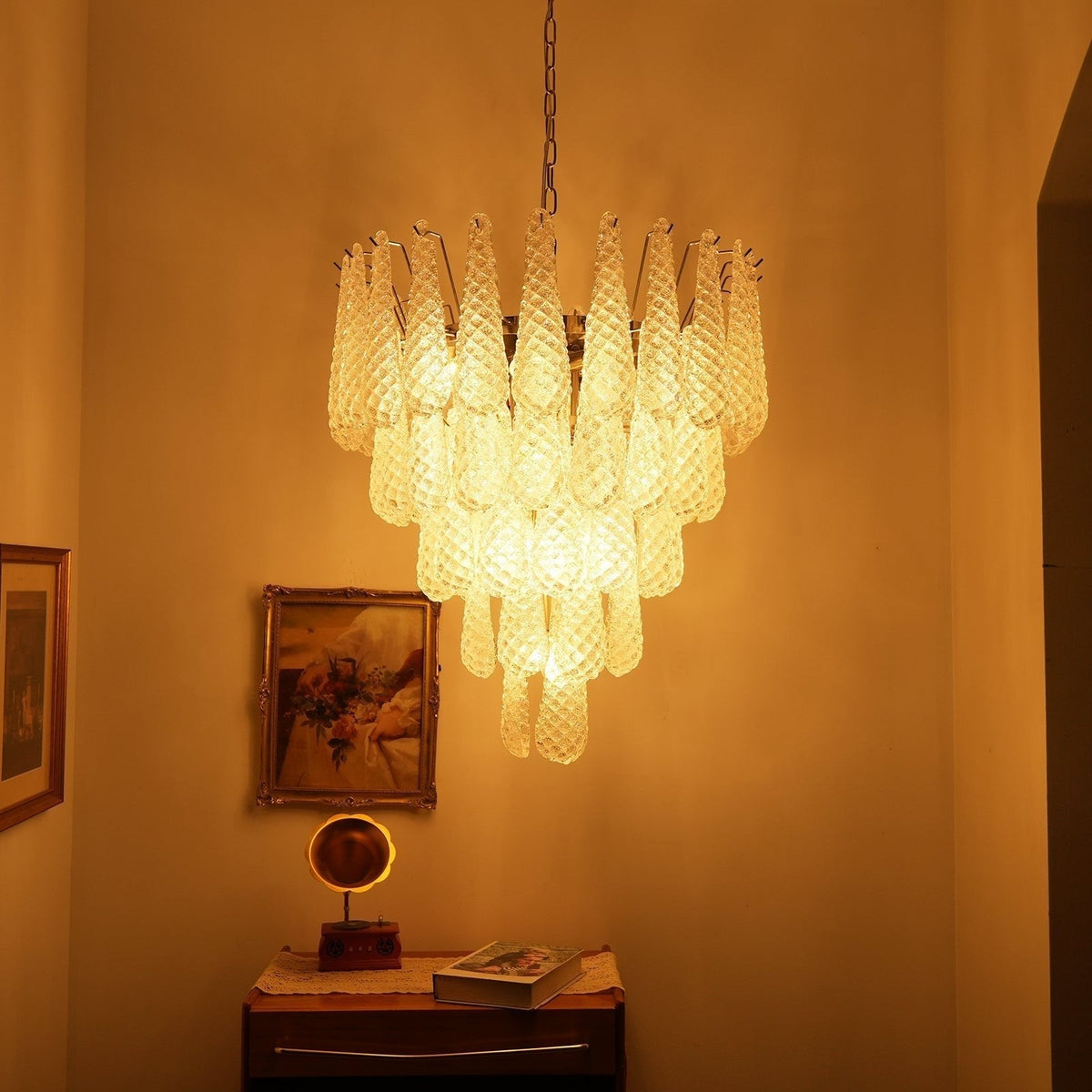 Exquisite Murano Glass Dewdrop Chandelier-Chandelier-Jecanoli