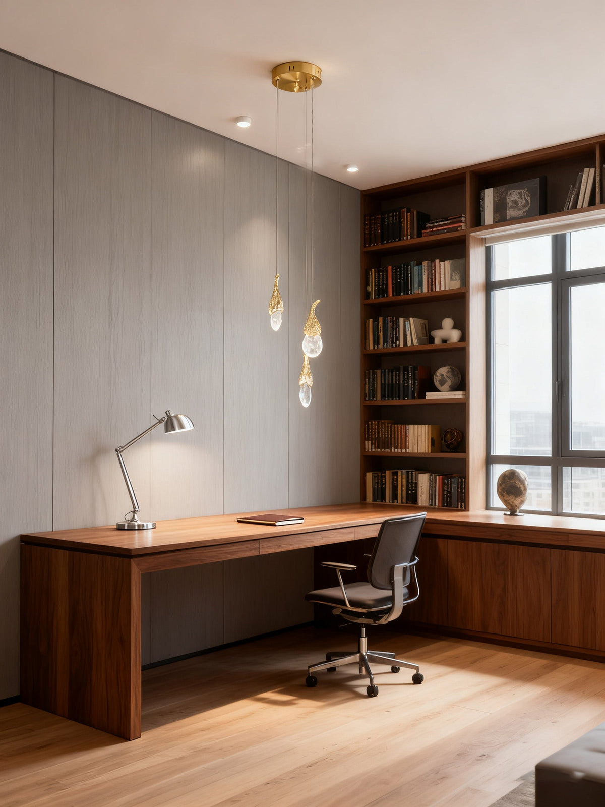 3 Rock Crystal Short-eggplants Modern LED Pendant Light-现代灯-Jecanoli