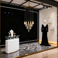 22X47 Inch 32 Rock Crystal Long-eggplants Pendant Modern LED Chandelier-现代灯-Jecanoli