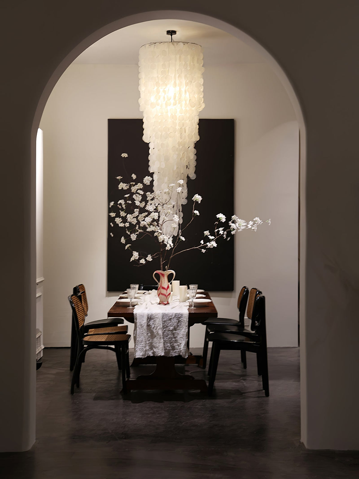 Modern Nerida Shell Chandelier-Chandelier-Jecanoli