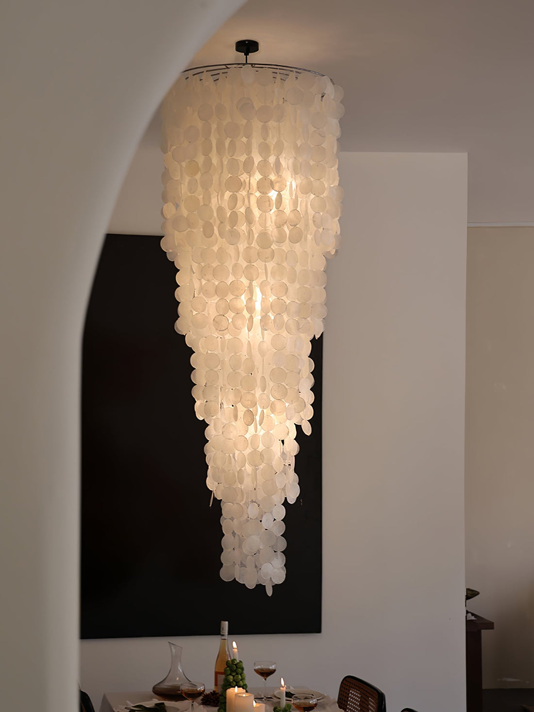 Modern Nerida Shell Chandelier-Chandelier-Jecanoli