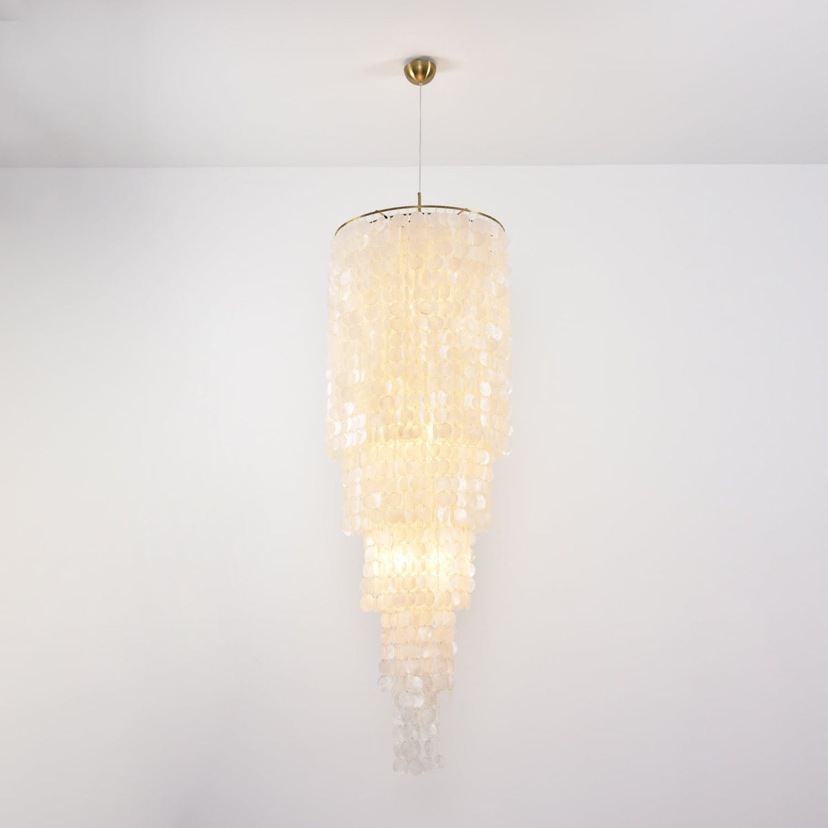 Modern Nerida Shell Chandelier-Chandelier-Jecanoli