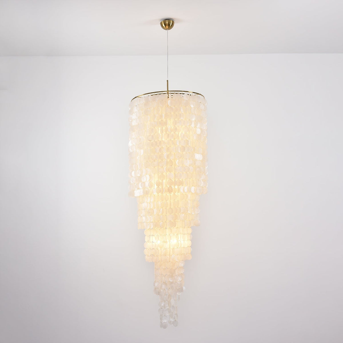 Modern Nerida Shell Chandelier-Chandelier-Jecanoli