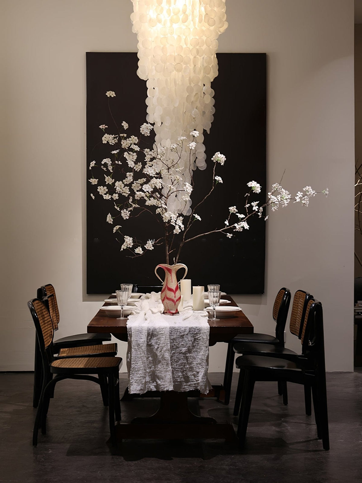 Modern Nerida Shell Chandelier-Chandelier-Jecanoli