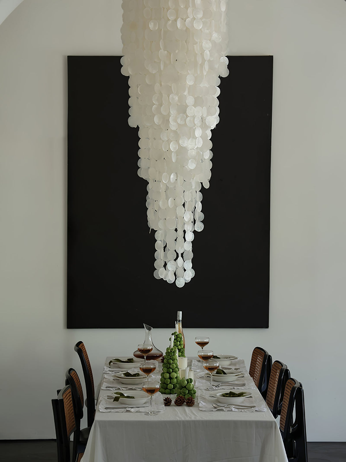 Modern Nerida Shell Chandelier-Chandelier-Jecanoli