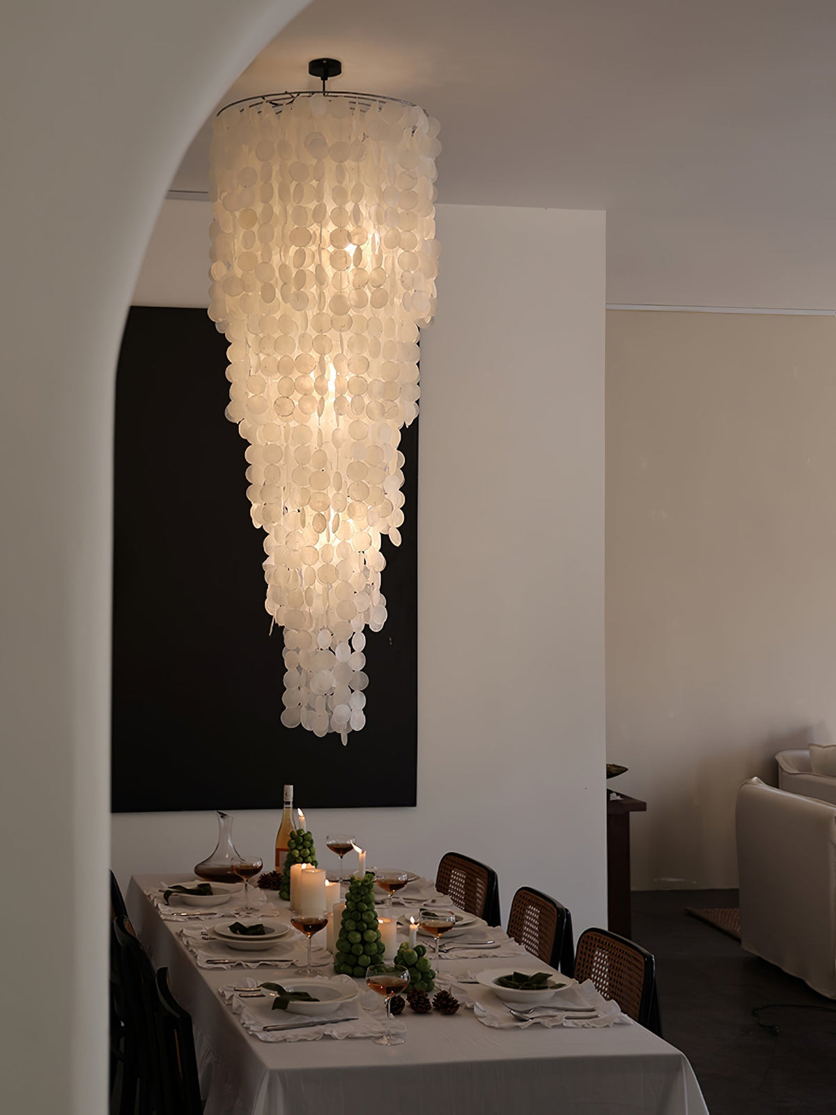Modern Nerida Shell Chandelier-Chandelier-Jecanoli