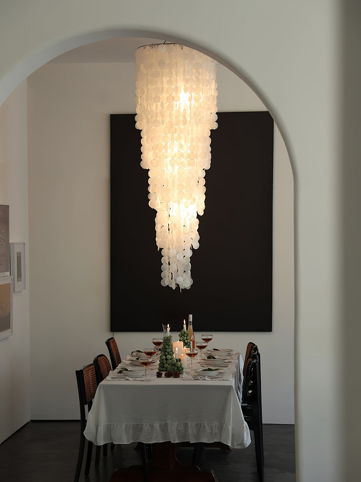 Modern Nerida Shell Chandelier-Chandelier-Jecanoli