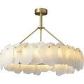 Nauns Alabaster Round Chandelier-Chandelier-Jecanoli