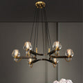 Brass,post-modern,industrial style, bulb, light luxury, 6 heads, glass, 8 heads,chandeliers, branch, pendants, JE, living room. bedroom, dining room, light,