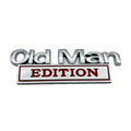 Old Man Edition Chrome Car Emblem Badge