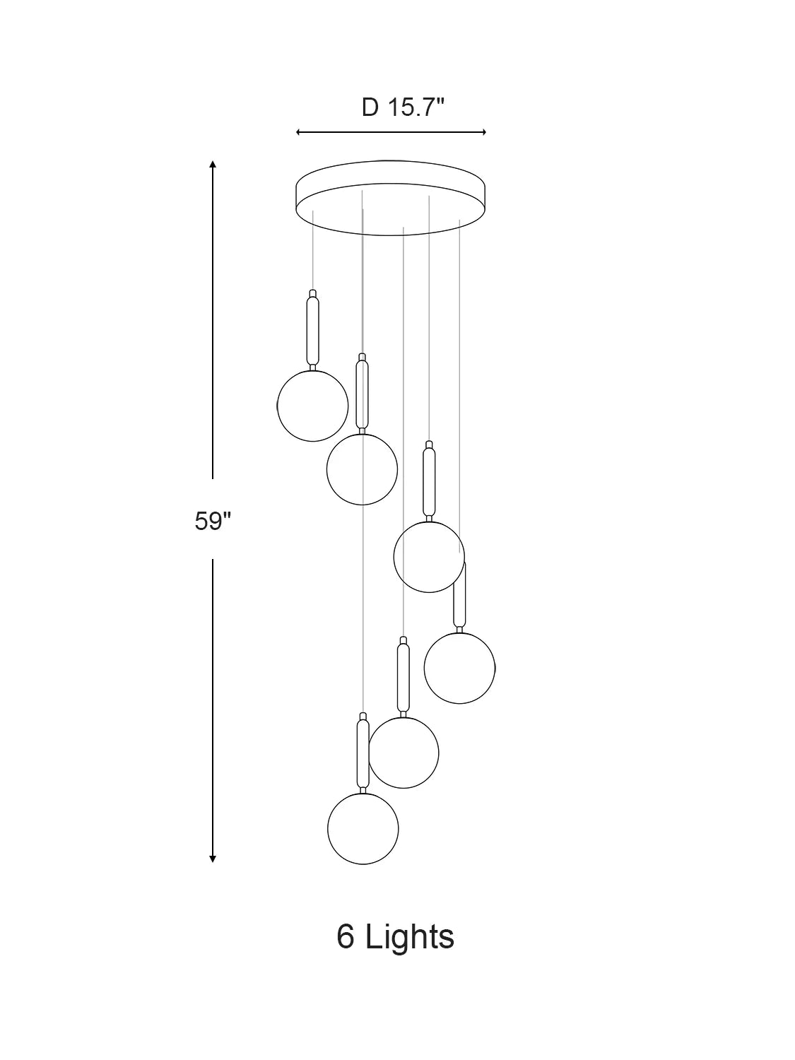Extra Large Nordic Minimalist Long Pendant Light for Spiral Staircase/High-ceiling Room
