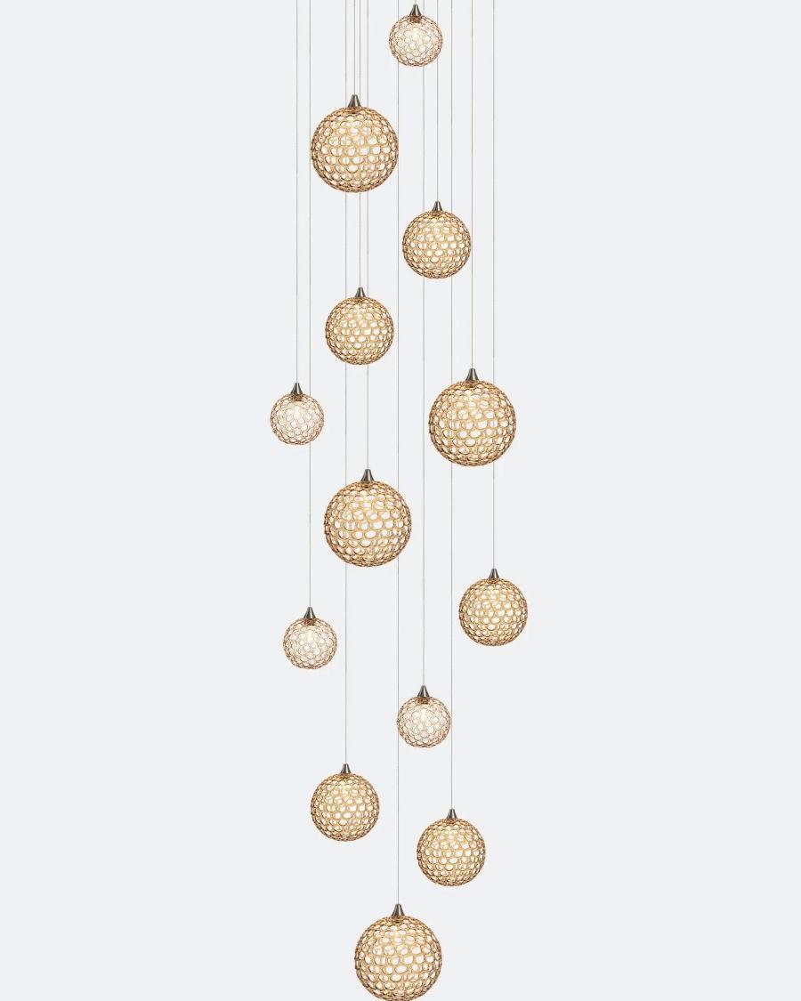 Planet Round Chandelier-Chandelier-Jecanoli
