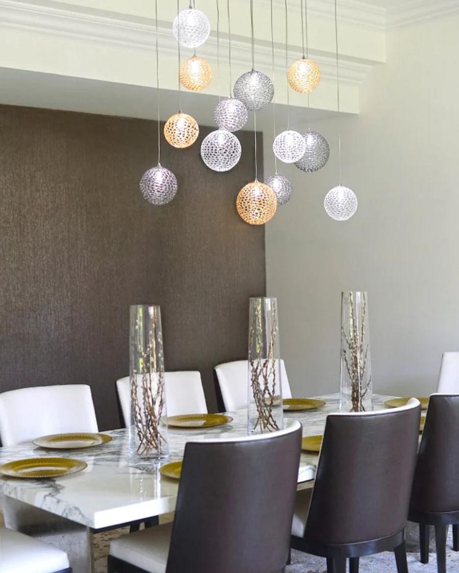 Planet Square Chandelier-Chandelier-Jecanoli