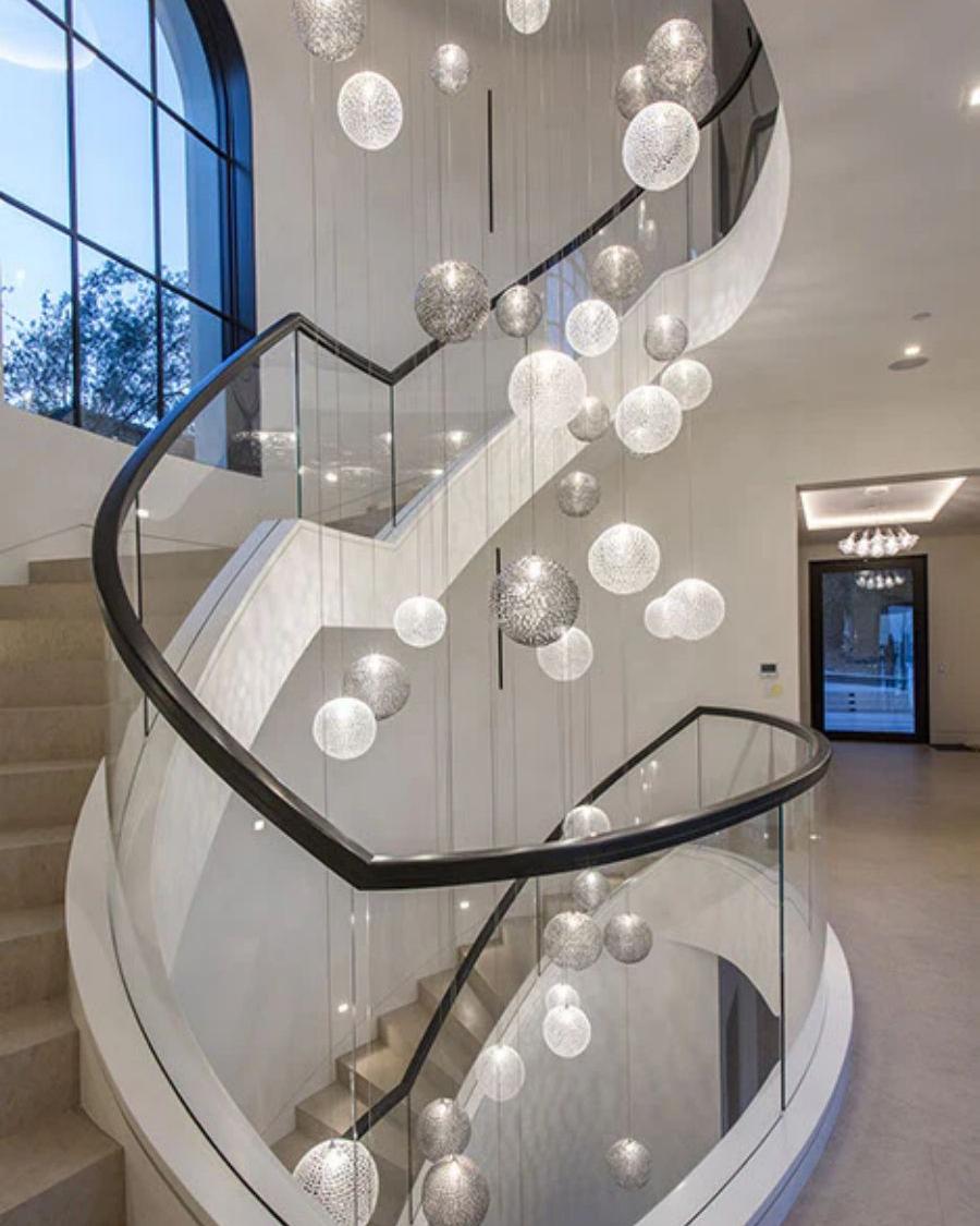 Planet Square Chandelier-Chandelier-Jecanoli