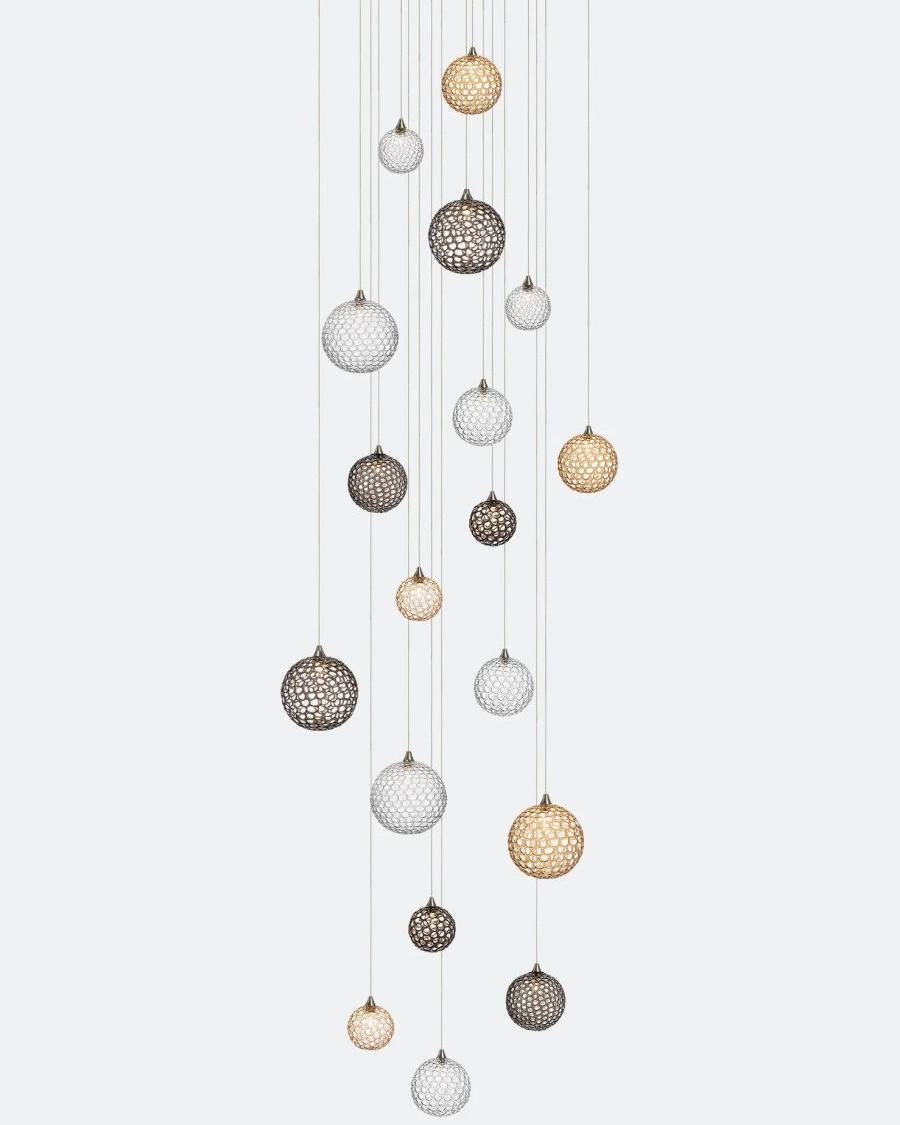 Planet Square Chandelier-Chandelier-Jecanoli
