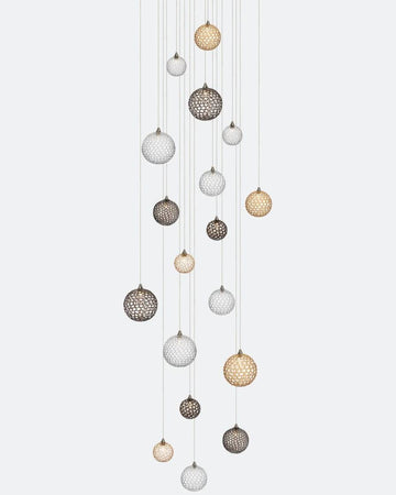 Planet Square Chandelier-Chandelier-Jecanoli