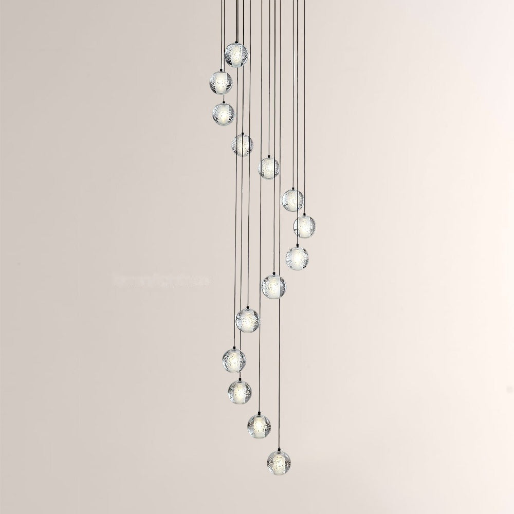 Pearl Ball Ceiling Chandelier 14" 20" Light