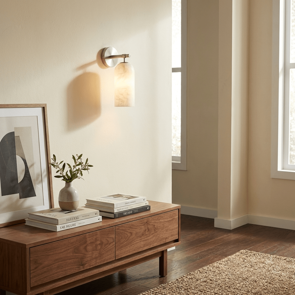 Pillar Alabaster Wall Sconce - Vakkerlight