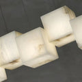 Alabaster Cubic Rectangular Chandelier-chandeliers for dining room,chandeliers for stairways,chandeliers for foyer,chandeliers for bedrooms,chandeliers for kitchen,chandeliers for living room-Jecanoli