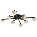 Propeller Alabaster Flushmount 8-Light 12-Light-Chandelier-Jecanoli